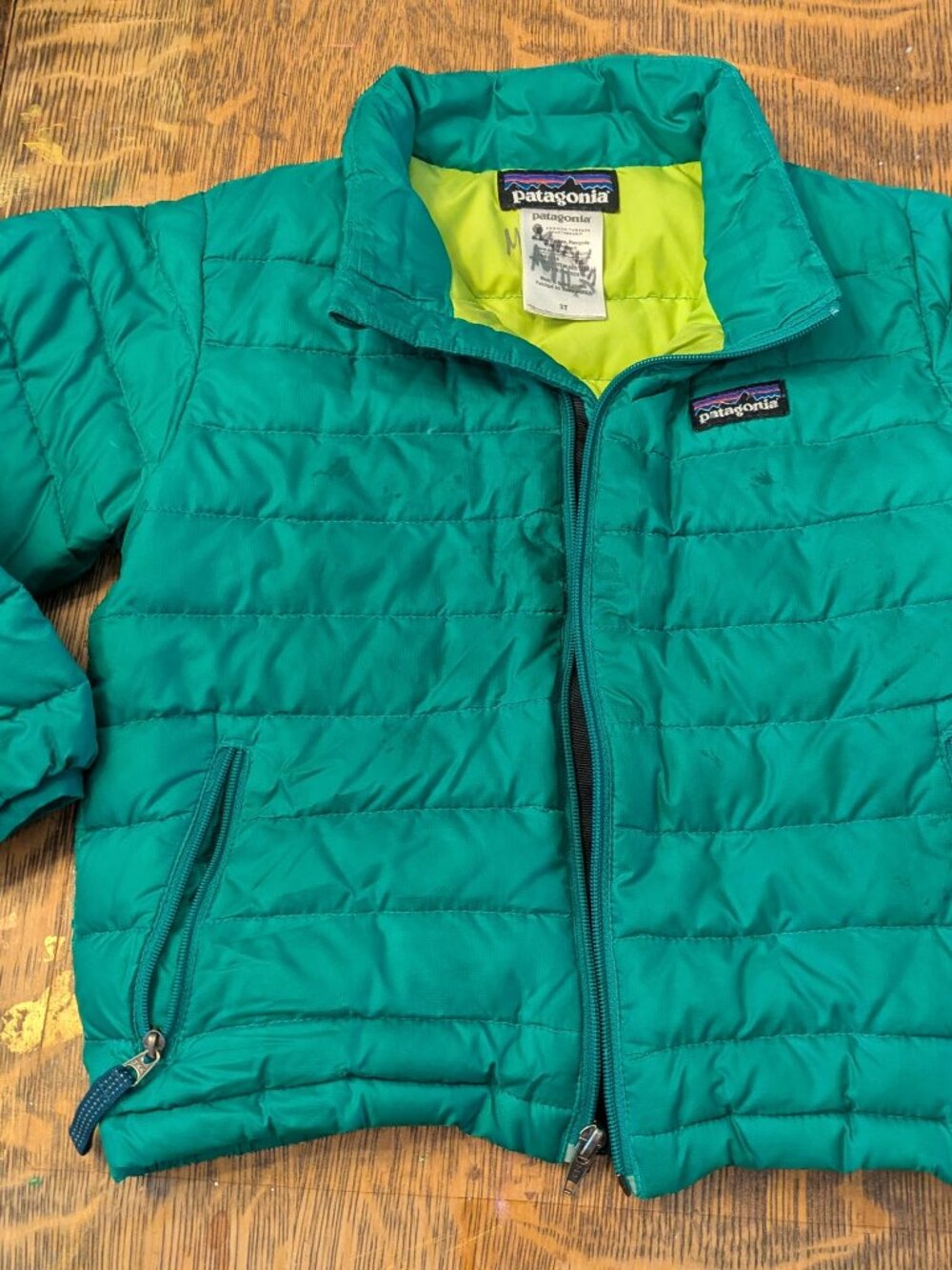 Patagonia 3T Down Sweater green turquoise